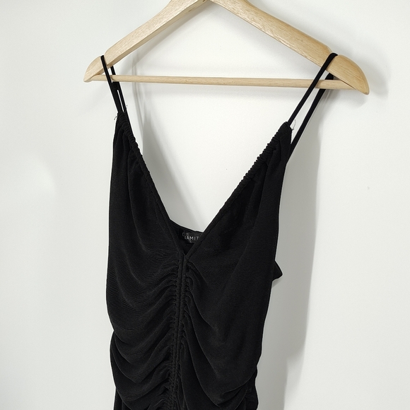 Dynamite | ruched bodycon midi - Picture 3 of 5